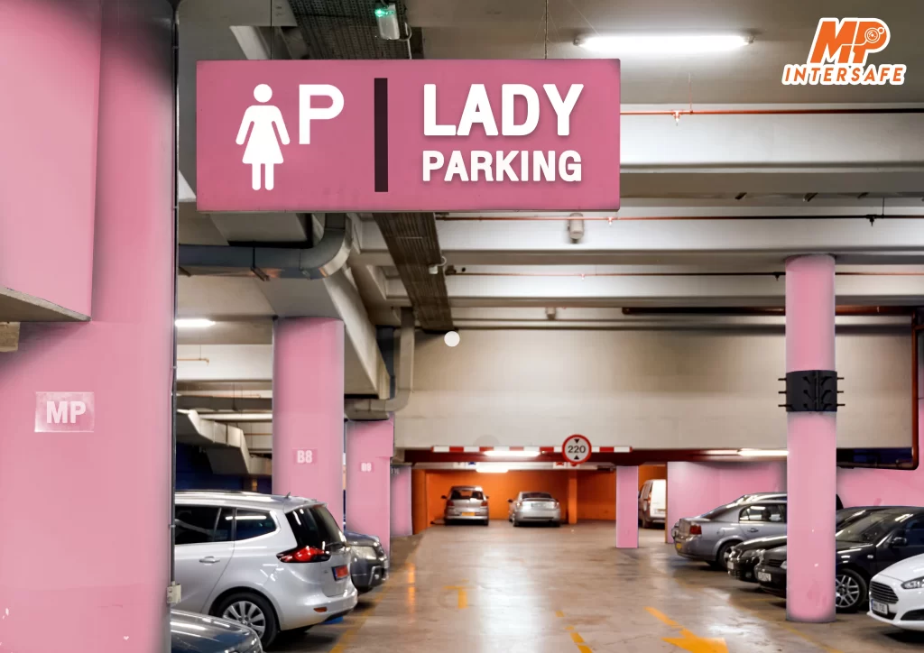 lady parking mall