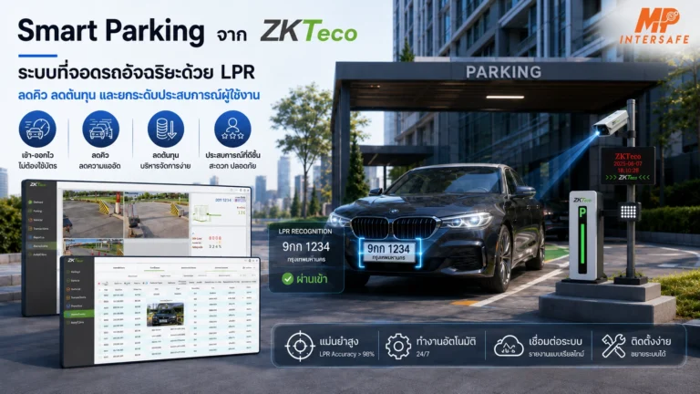 Smart Parking จาก ZKTeco ระบบที่จอดรถอัจฉริยะด้วย LPR ลดคิว ลดต้นทุน และยกระดับประสบการณ์ผู้ใช้งาน 1